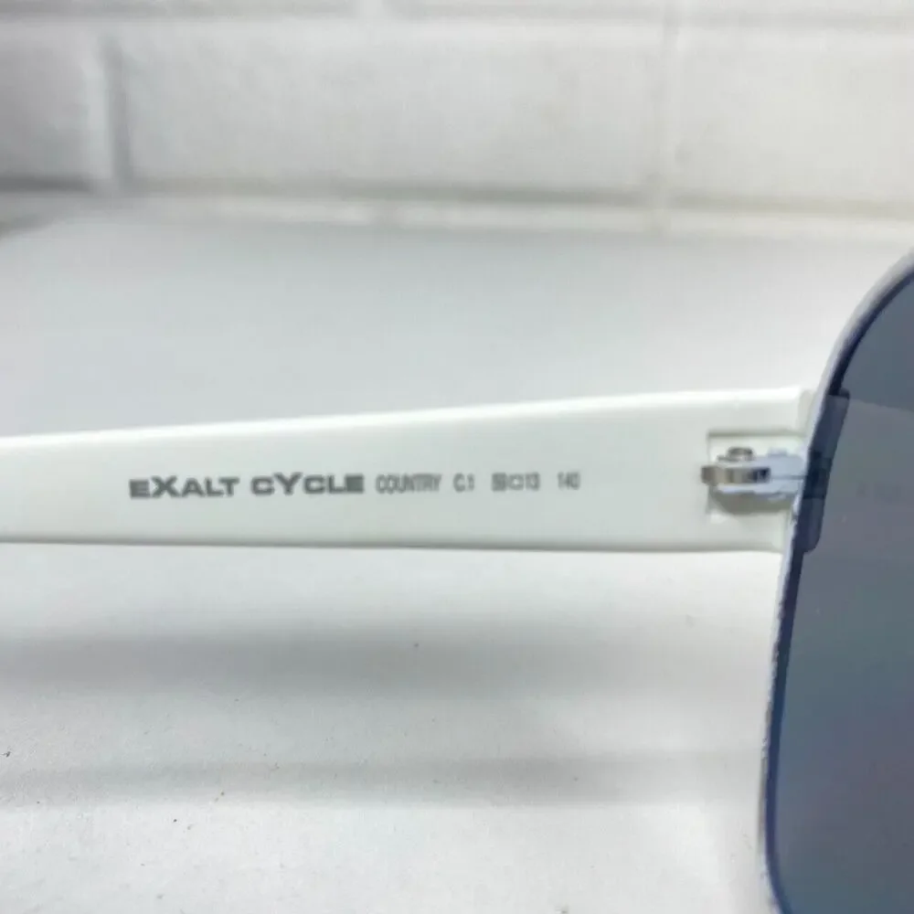Exalt Cycle‎ Rueda C1 Eyeglasses Frames White Square Vintage Rare 59-13 H1358